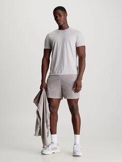 Luxusní Logo Mesh Gym triko, Šedá barva, L, XL