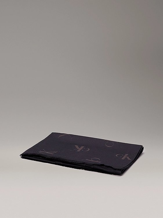 Módní Graphic šátek, Černá, Hnědá barva, 2024