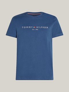 Tommy Logo triko Modrá barva Muži