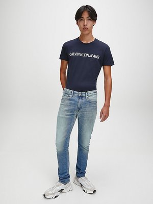 Triko - Core Institutional Logo S – Calvin Klein Jeans, Modrá barva Muži, Muži, Muži, Muži