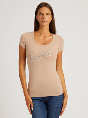 Guess – Bryanna triko, Béžová barva