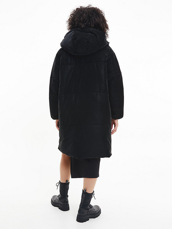 Faux Suede bunda – Calvin Klein Jeans, Černá barva Ženy