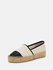 GUESS – Jaleel espadrilky, Bílá, Černá barva