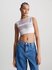 Calvin Klein Jeans – Cropped Tank top, Bílá, Multi, Růžová barva