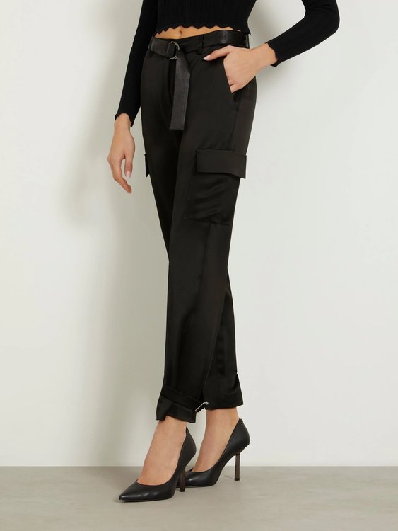 Luxusní Marzia kalhoty, Černá barva, XS, S, M, L