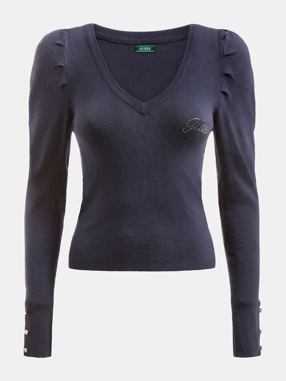 Luxusní Carole svetr, Modrá, Navy barva