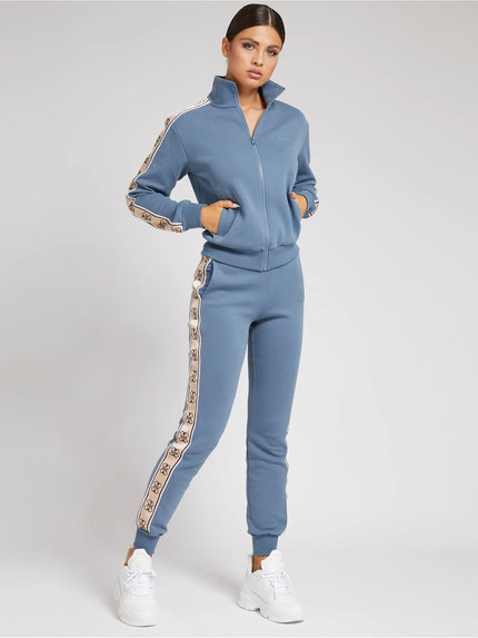 Guess – Britney 4G logo tepláky, Modrá barva 1