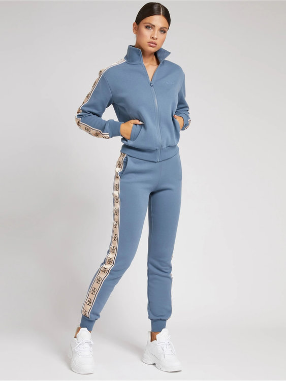 Guess – Britney 4G logo tepláky, Modrá barva 1