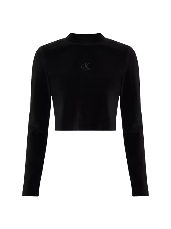 Luxusní Velvet top, Černá barva, XS, S, M, L, XL