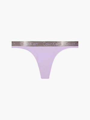 Calvin Klein Underwear – Radiant Cotton tanga, Fialová barva