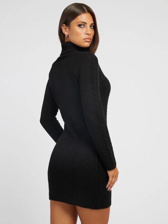 Módní Elisabeth šaty, Černá barva, 2022