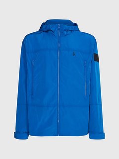 Badge Crinkle větrovka Modrá barva Muži
