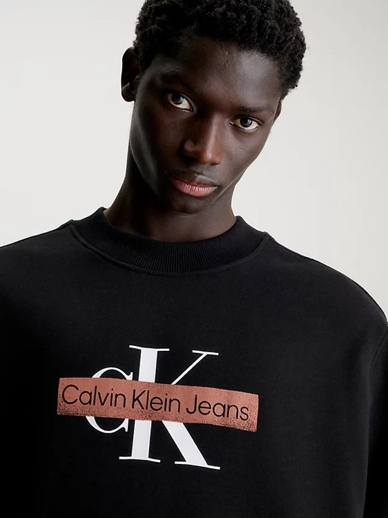 Luxusní Monologo Stencil mikina, Černá barva, S, M, L, XL