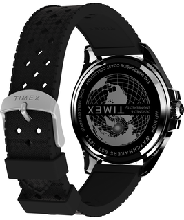 Luxusní Harborside Coast hodinky, Černá, Modrá, Stříbrná barva