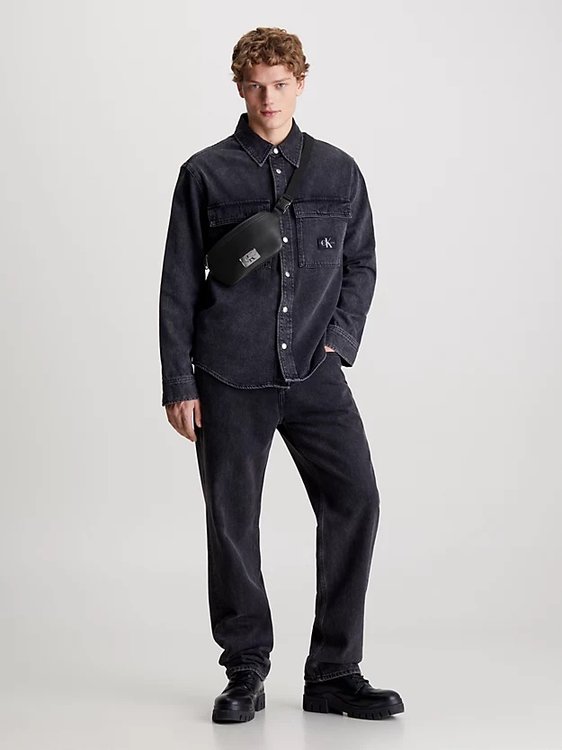 Luxusní Tagged Slim ledvinka, Černá barva, OS