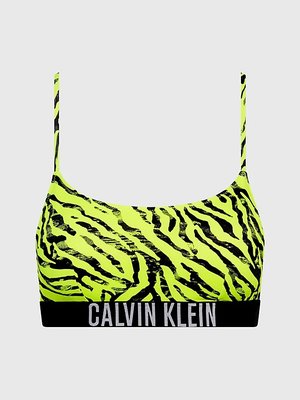 Calvin Klein Swimwear – Intense Power plavky Bralette, Žlutá barva