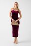 Velvet slip dress