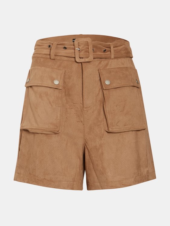 Mariangela kraťasy – Guess, Béžová, Hnědá barva Ženy, Ženy 1