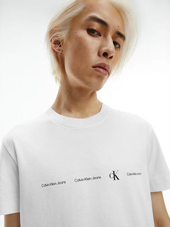Calvin Klein Jeans – Repeat tričko, Bílá barva 1