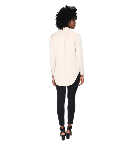 Módní Relaxed košile, Béžová barva, 2022