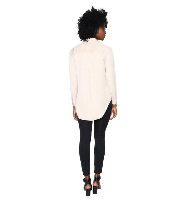 Módní Relaxed košile, Béžová barva, 2022