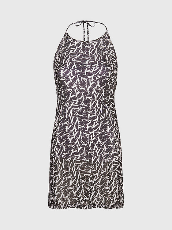 CK Monogram šaty Černá barva Ženy