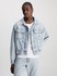 Calvin Klein Jeans – Boxy Denim bunda, Modrá barva