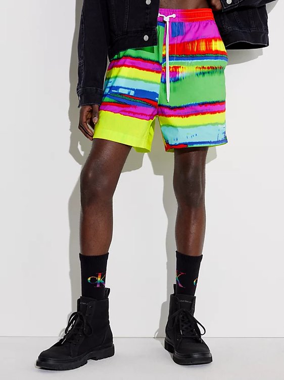 Calvin Klein Jeans – AOP Nylon kraťasy, Multi barva