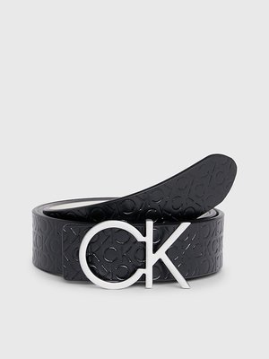 Calvin Klein Jeans – Re-Lock pásek, Bílá, Černá barva