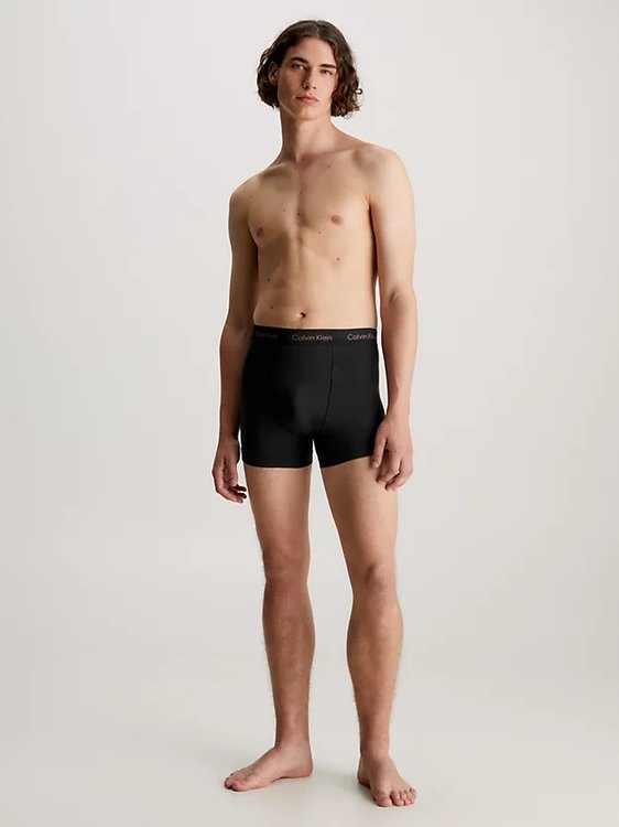 Cotton Stretch boxery 3ks Černá barva Muži