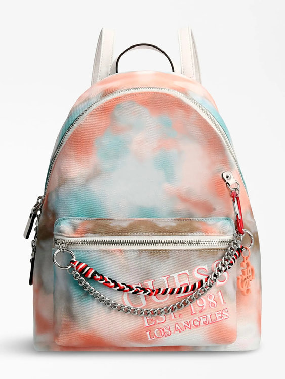 Naples batoh – Guess, Modrá, Oranžová barva Ženy