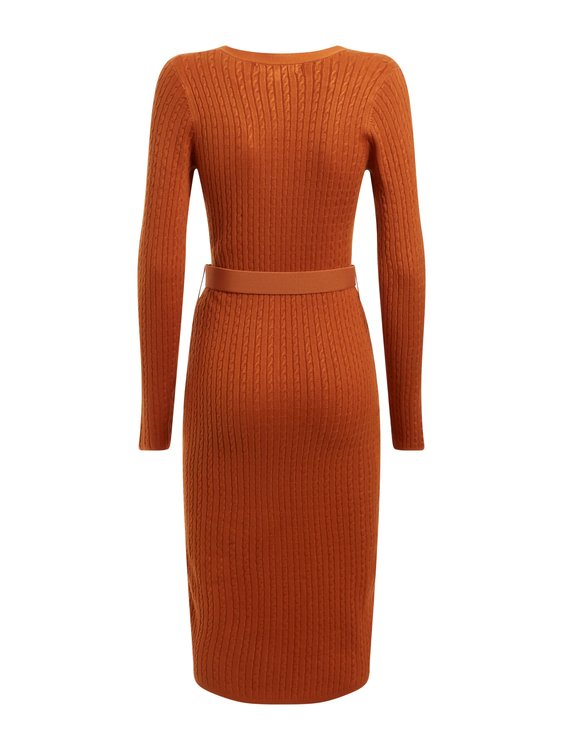 Lena šaty Oranžová barva Ženy