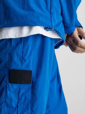 Badge Crinkle Nylon kalhoty – Calvin Klein Jeans, Modrá barva Muži