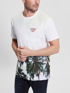 Luxusní Palms triko, Bílá barva, S, L