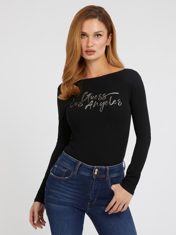 GUESS – W3YP54J1314-JBLK BODY L/S
