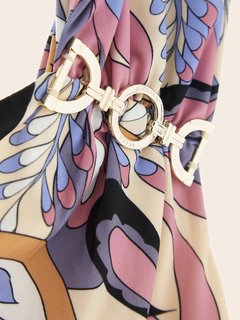 Penny Crused Paisley top Fialová, Růžová barva Ženy