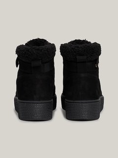 Luxusní Faux Fur Nubuck tenisky, Černá barva, 38, 39