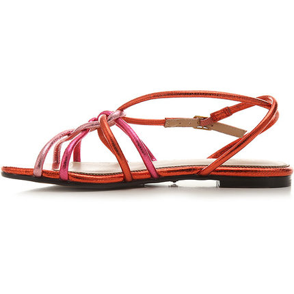 Červená, Oranžová barva, Sandály