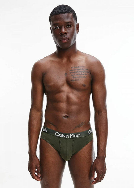 Modern slipy 3ks – Calvin Klein Underwear, Fialová, Khaki, Modrá barva Muži