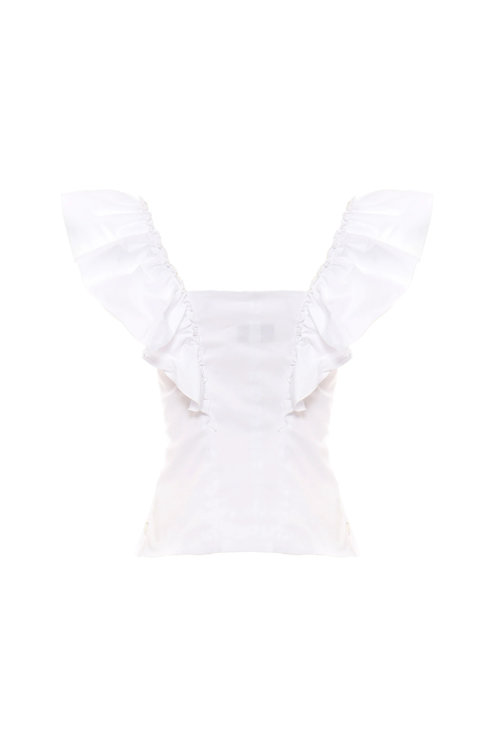 Floris halenka Bílá barva Ženy