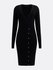 Luxusní Alexandra šaty, Černá barva, XS, S, M, L