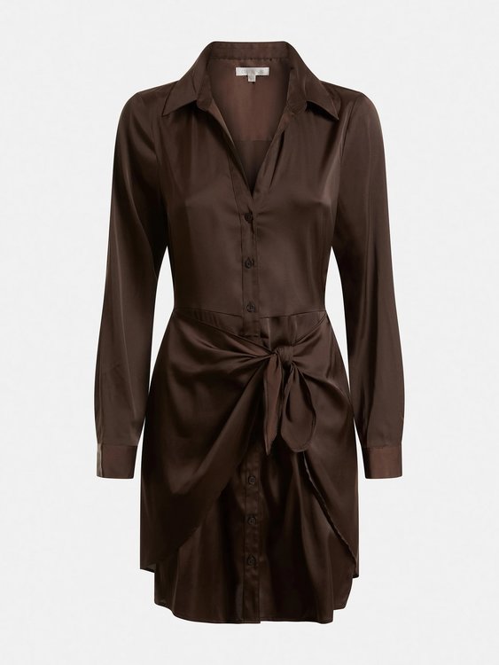 Luxusní Alya šaty, Hnědá barva, XS, S, M