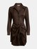 Luxusní Alya šaty, Hnědá barva, XS, S, M