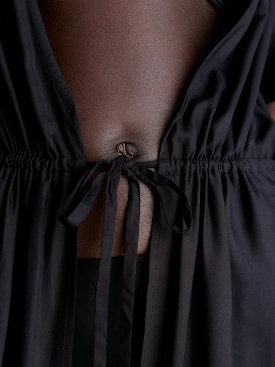 Módní Core Lifestyle kaftan, Černá barva, 2023