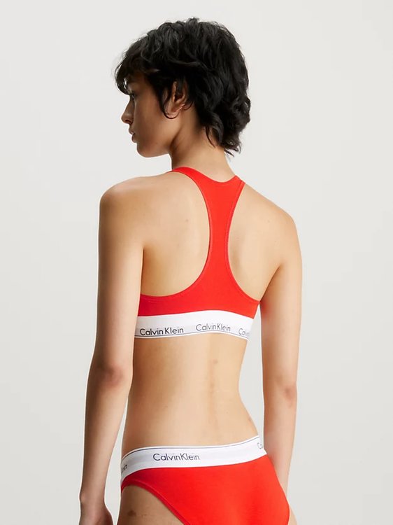 Módní Modern Cotton braletka, Červená barva, 2023