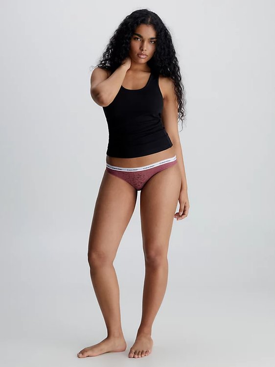 Modern Logo Lace bikiny Růžová barva Ženy