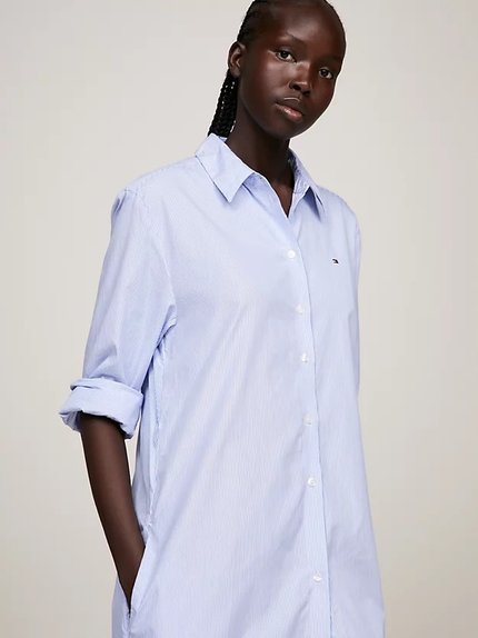 Módní Essential Knee šaty, Modrá barva, 2024