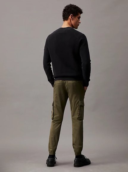 Módní Skinny Washed kalhoty, Zelená barva, 2024