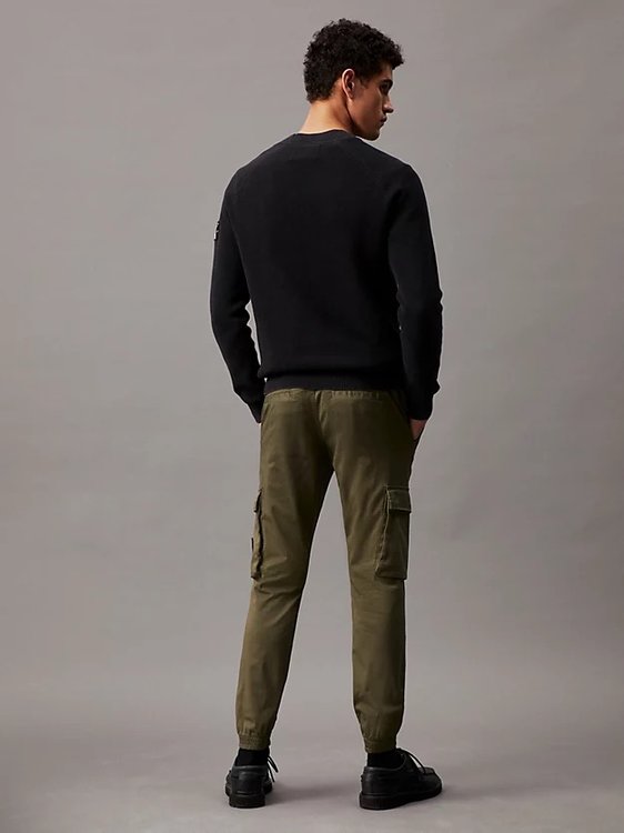 Módní Skinny Washed kalhoty, Zelená barva, 2024