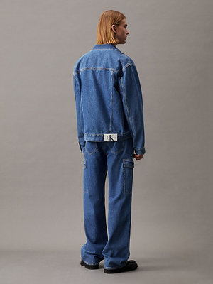 Regular 90 S Denim bunda – Calvin Klein Jeans, Modrá barva Muži